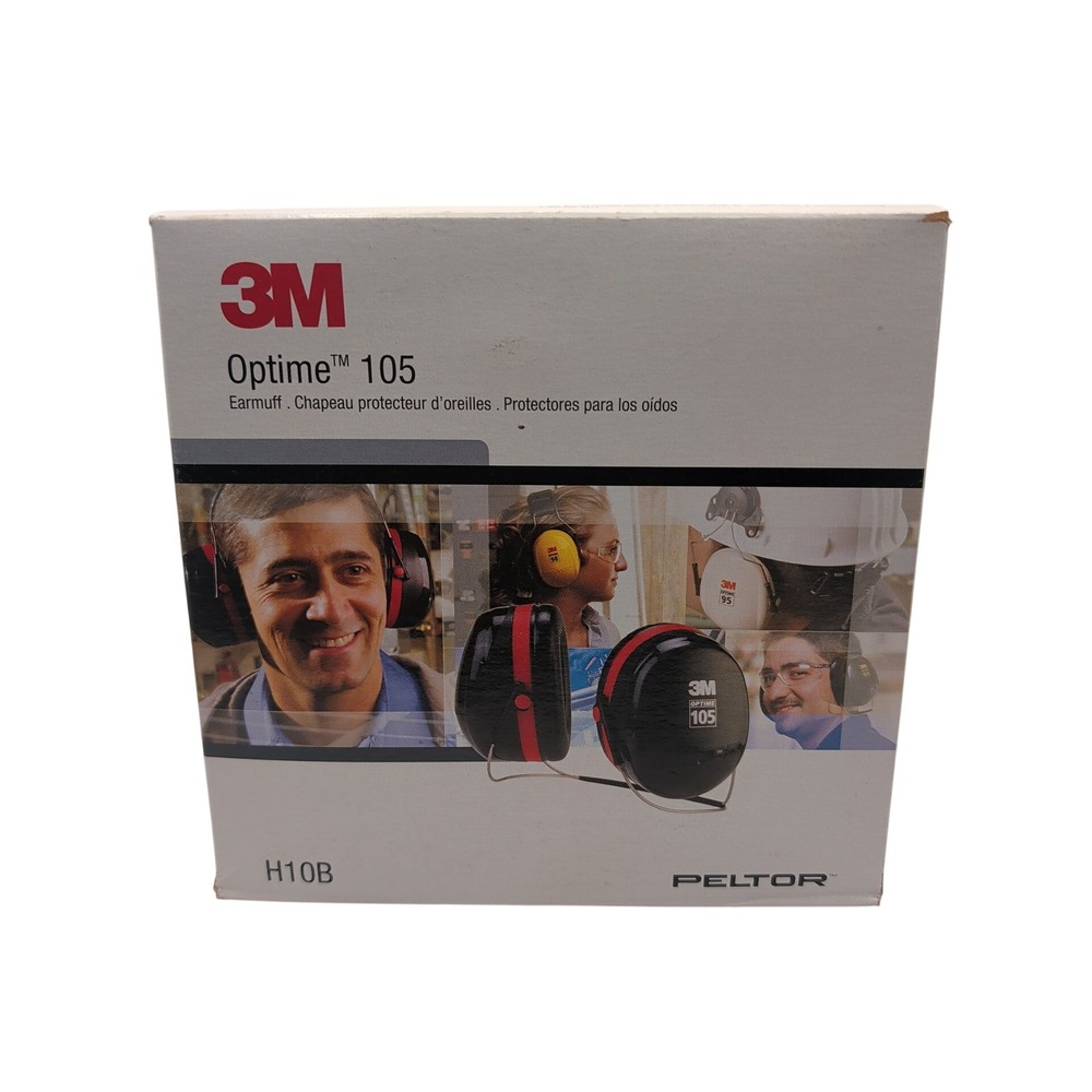 3M Earmuff Black Optime 105 H10B Behind-the-Head NRR 29dB Peltor